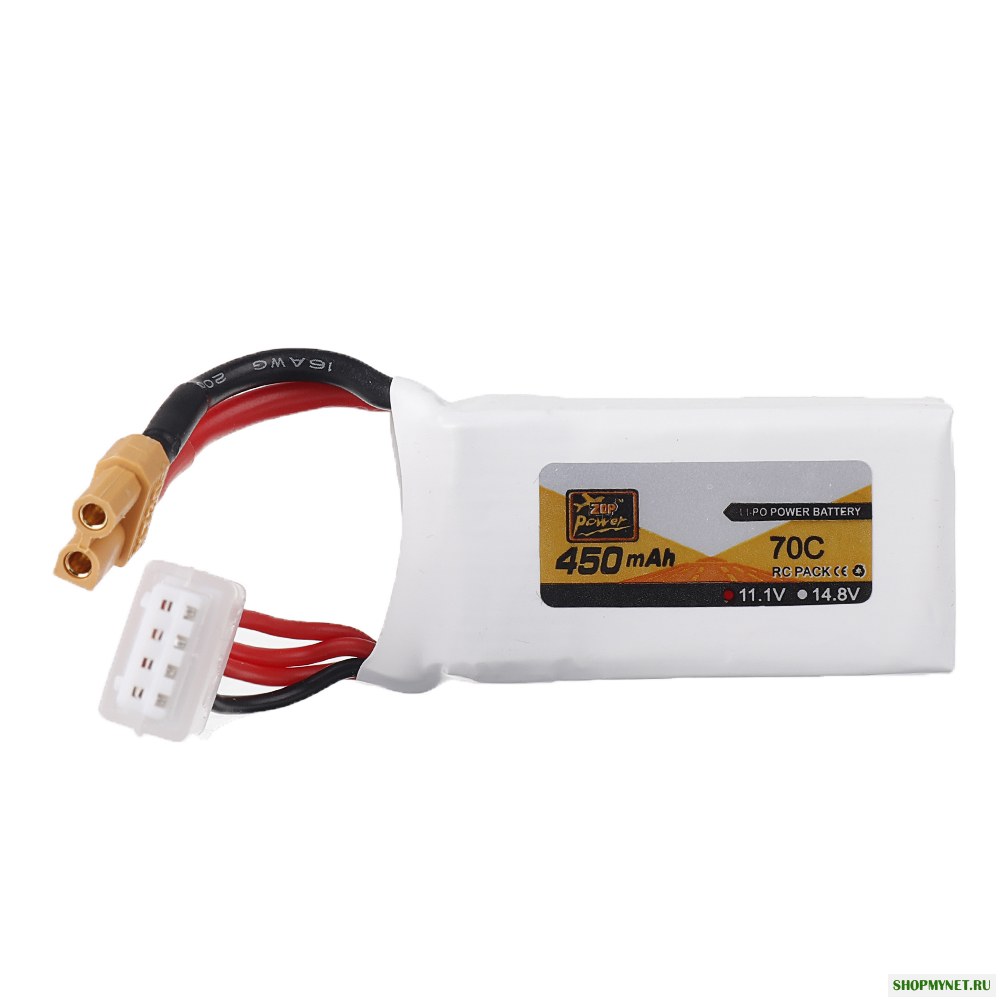 ZOP Power 11.1V 450mAh 70C 3S Lipo Батарея XT30 Штекер для FPV Racing Multi Rotor